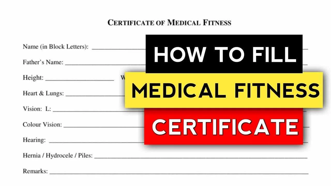 Medical Fitness Certificate For Students In Bengali