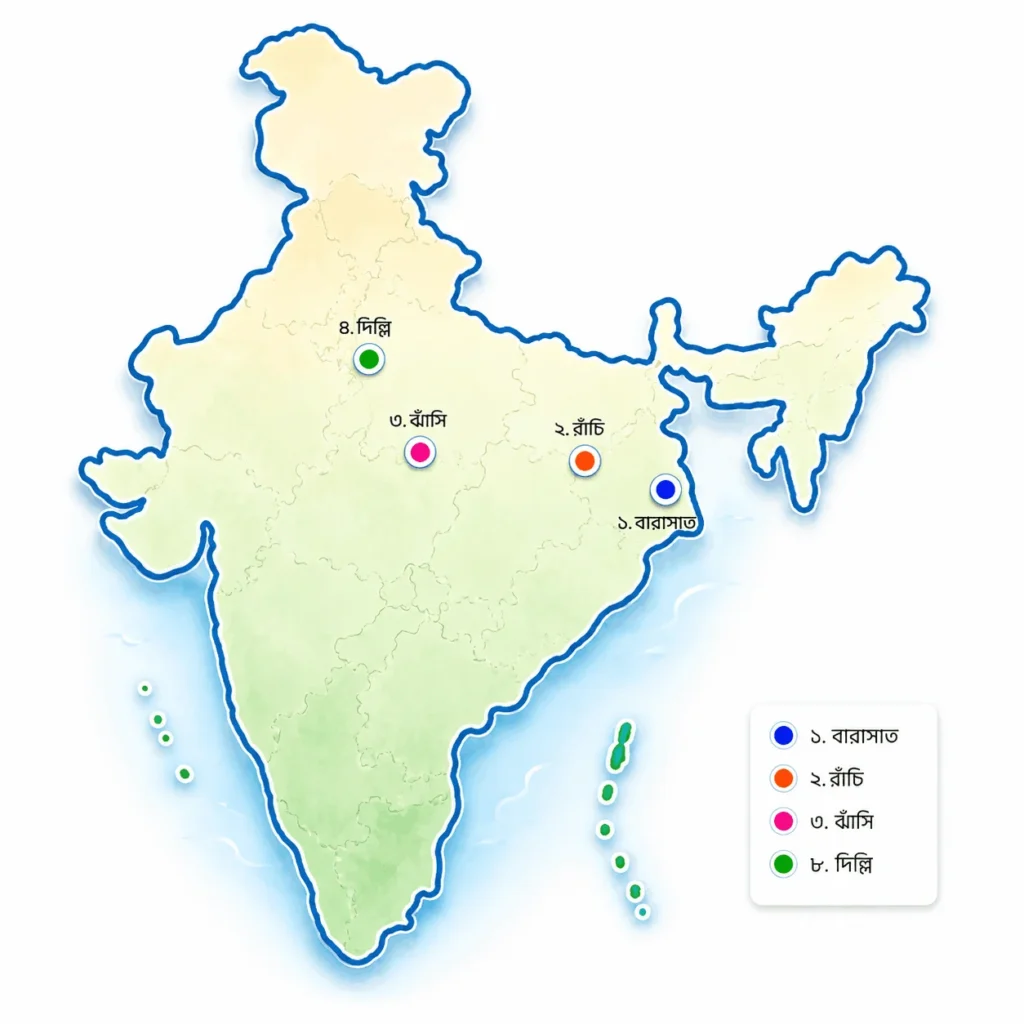 Madhyamik History Question Paper 2026 Map Pointing