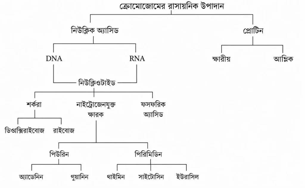 ক্রোমোজোমের রাসায়নিক উপাদান 