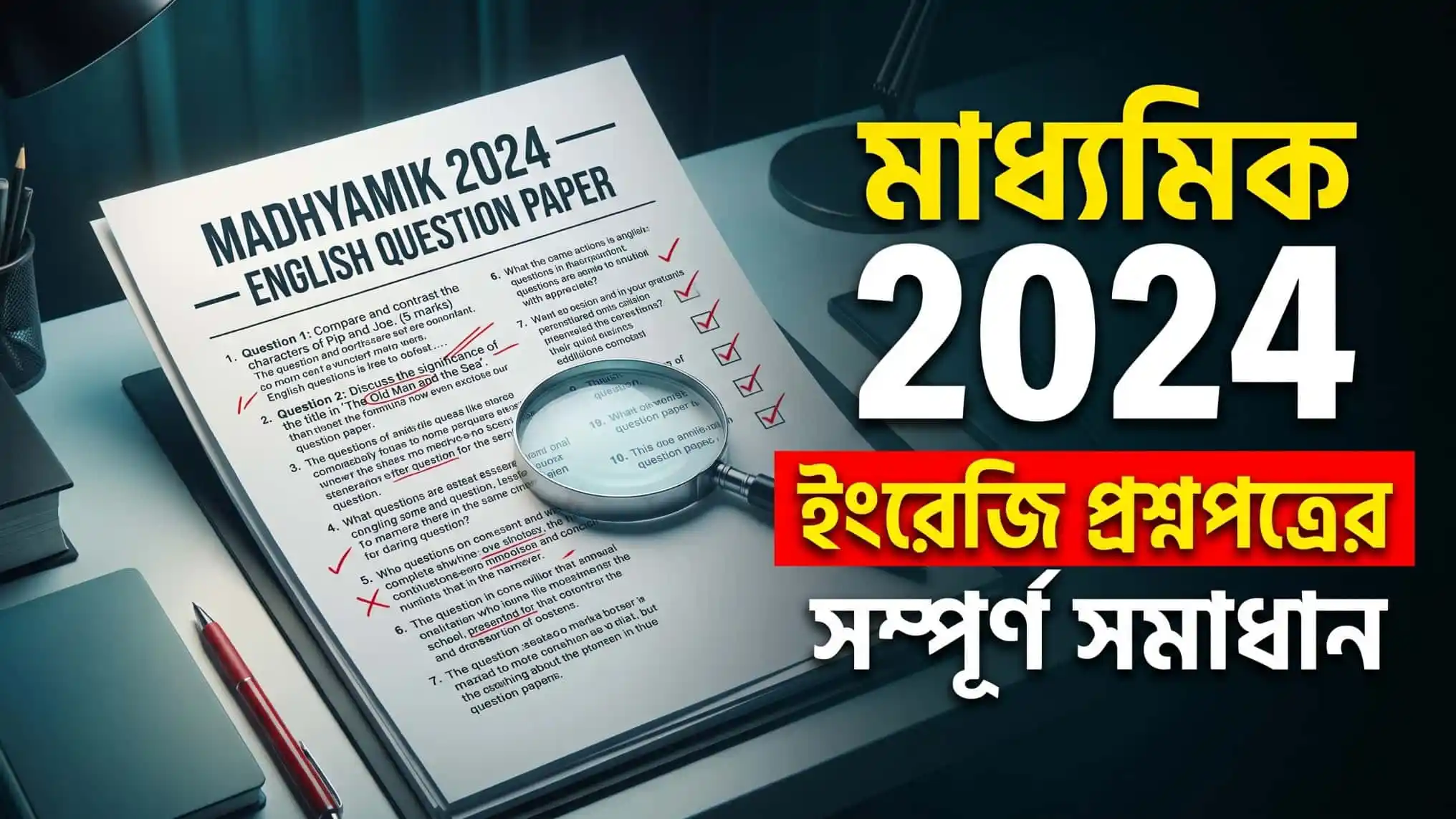 Madhyamik 2024 English Question Paper Solved